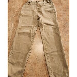 Route 66 Jeans Womens Size 13/14 Straight Leg High Rise Beige Casual Mom Pants